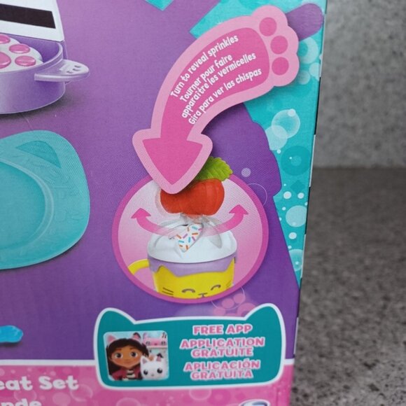 Gabby's Dollhouse Sprinkle Party Sweet Treat Tea Set Pretend Play Kitchen Toy - Picture 4 of 13